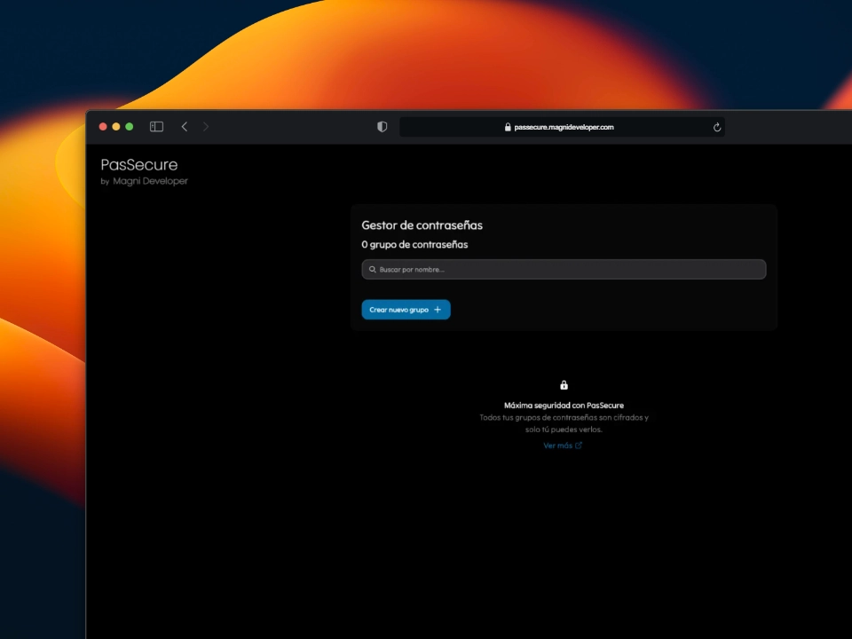 PasSecure: Gestión Segura de Contraseñas